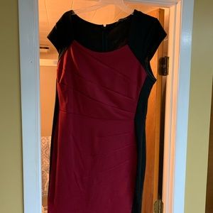 Black and burgundy size 12 dress